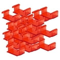 thumbnail image 1 of 30 piezas de fijador de vías de tren, accesorios de vías de tren, escena de pista, juguete educativo rojo, 1 of 9