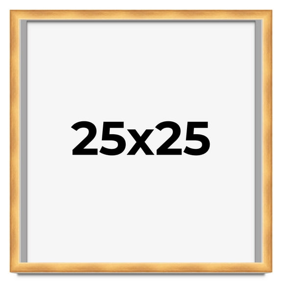25x25 Shadow Box Bronze Cross-Brushed Display Frame | 1.625 Inches Deep Solid Wood | UV Resistant