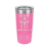 Yo-Da Best Dad Love You I Do - Engraved 20 oz Tumbler Mug Cup Unique Funny Birthday Gift Graduation Gifts for Women Fathers Day Dad Papa Pops best buckin Star Wars Yoda (20 Ring, Pink
