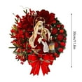 thumbnail image 3 of Holy Family Wreath Decorations Lighted Scene Christmas Door Decorations Christmas Wreaths For Front Door Outdoor Christmas Wreath Home Holiday Christmas Wreath Container Large Outdoor Lighted Wreath, 3 of 6