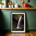 thumbnail image 6 of Graceful Descent - Oregon Photography Waterfall Nature Forest Scenic Wilderness Landscape Water Black Framed Wall Art Print 24 x 36 inches, 6 of 8