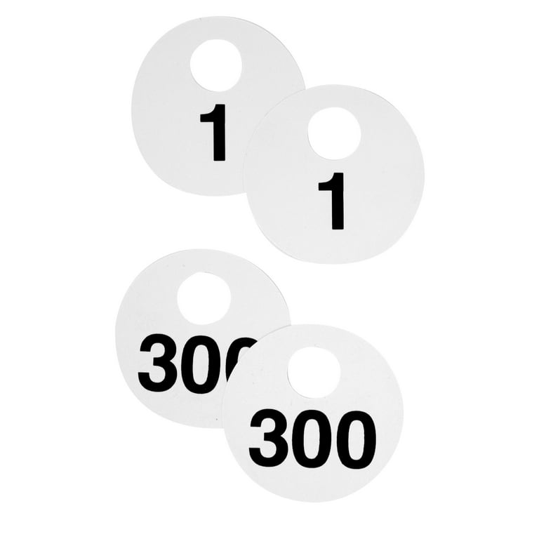 Walmart 2 Sets Round Numbered Tags 1-300, Double-Sided PVC Coat Check Tickets (1.7 In, 600 Pcs) - Walmart.com walmart-2-sets-round-numbered-tags-1-300-double-sided-pvc-coat-check-tickets-1-7-in-600-pcs-walmart-com