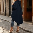 thumbnail image 5 of NominalSnug Hoodies for Women Zip up Long Sleeve Hooded Sweatshirts Irregular Hem Casual Fall Jackets with Pockets, 5 of 8