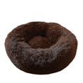 thumbnail image 1 of Washable Calming Comfy Donut Style Plush Pet Cat Or Dog Bed, 1 of 1