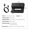 thumbnail image 3 of CITYORK 16 Pack AAA 1100mAh Batteries with High Capacity Low Self Discharge 1.2V Ni-MH Rechargeable Batteries with 8 slot AA AAA LCD Smart 1.2v NiMH/NiCd Charger,Fast Charger, 3 of 6