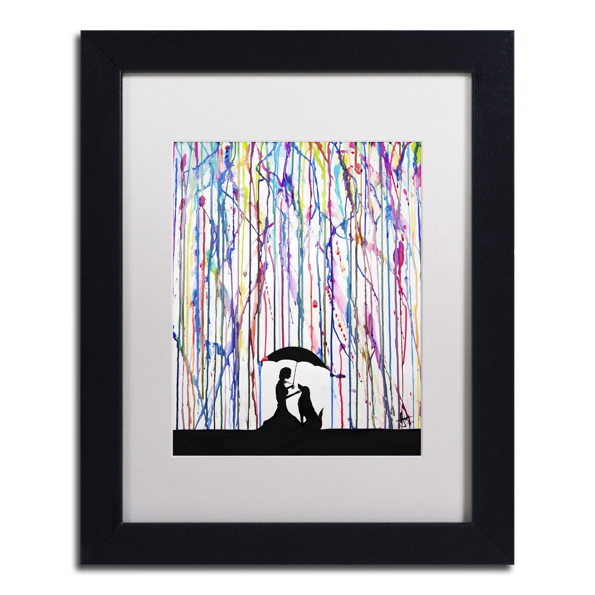 Trademark Fine Art Painting Matted Framed Art ' Sempre ' by Marc Allante
