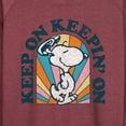 thumbnail image 3 of Peanuts - Keep On - Women's Lightweight French Terry Long Sleeve Shirt, 3 of 6