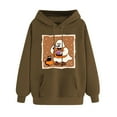 thumbnail image 4 of FDGIU Women's Loose Cute Crewneck Pullover, Halloween Graphic Tees for Women, Pumpkin Long Sleeve Tops, Soft Breathable Casual Top，Oversized Hooded Sweatshirts Fall, 4 of 6