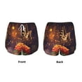 thumbnail image 5 of Picia Butterfly Sitting on a Flower Pattern Women's 2 in 1 Athletic Running Shorts High Waisted Workout Casual Gym Sweat Shorts with Comfy Liner Zipper Pockets-X-Large, 5 of 9