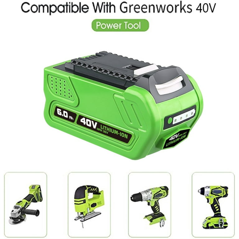 GreenWorks G40B6 / 2923307 / G-MAX 40V accu (40 V, 5.0 Ah
