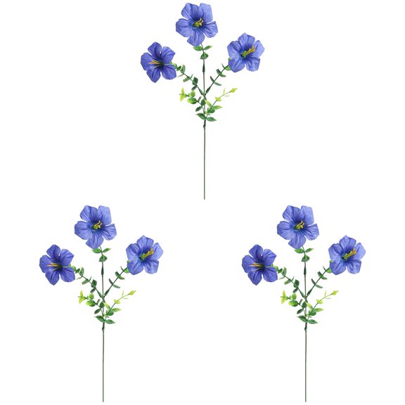 Artificial Morning Glory Bouquet Trumpet Flowers for Outdoor Garden Patio Fence Window Decor