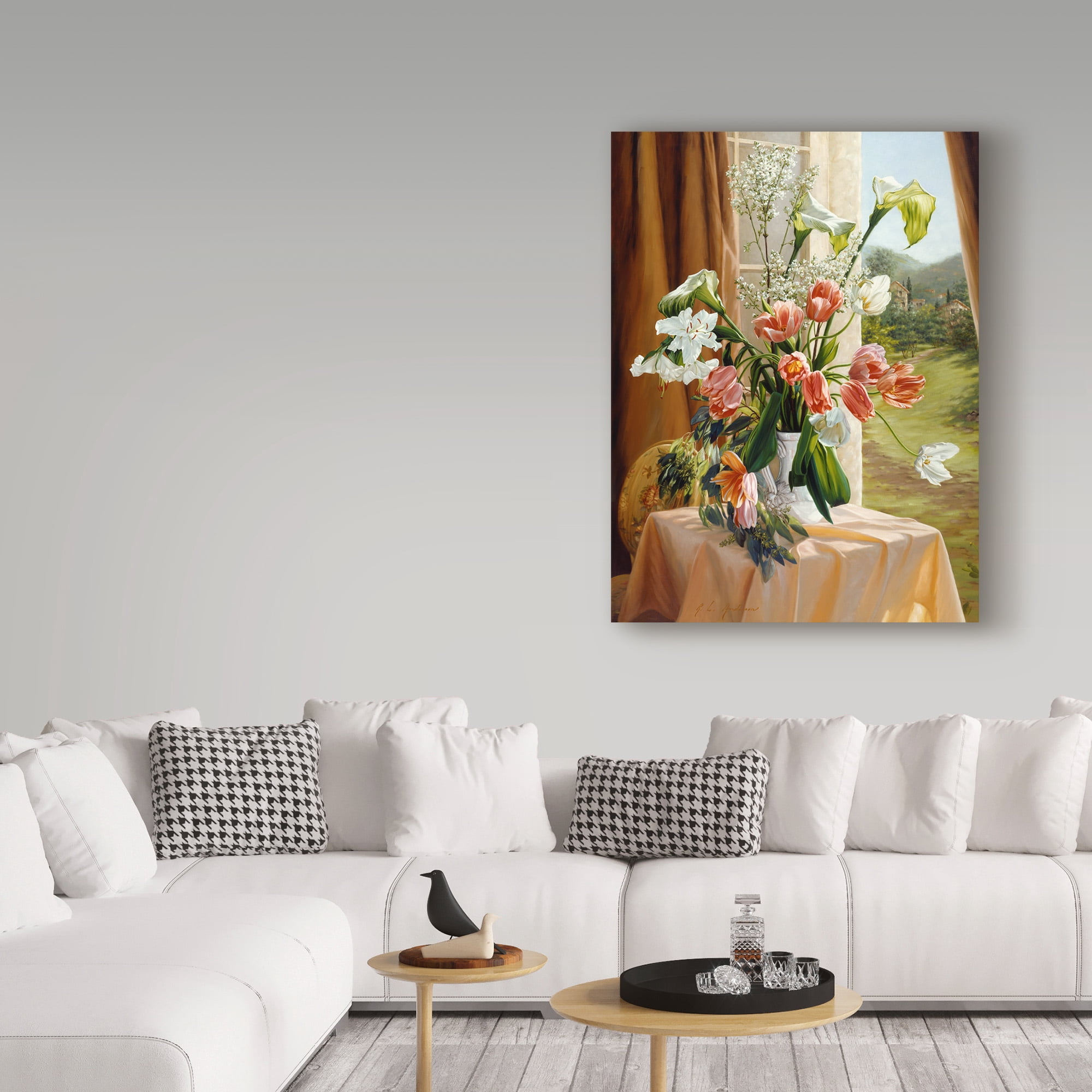 Trademark Fine Art 'By The Window' Canvas Art by Robin Anderson