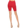 thumbnail image 4 of MOA COLLECTION Women's Casual Slim Fit High Waist Comfy Stretch Elastic Waistband Biker Shorts, 4 of 6