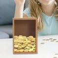 thumbnail image 6 of simhoa Picture Frame Piggy Bank Child Money Save Bank Versatile Saving Money Box Saving Jar for Wedding Decor 8inch, 6 of 9