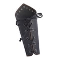 thumbnail image 4 of Punk Knight de cuero Gótico Brazalete ancho Muñequera Negro Sunnimix Brazalete de caballero brazalete brazalete, 4 of 8