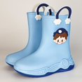 thumbnail image 2 of Y-Sunset Toddler Rain Boots Waterproof Non- Lightweight Cartoon Kids Rain Boots for Boys Girls Soft Water Shoes Easy-on Flexible Durable Outdoor Shoes 3.5 Big Kid&Blue#03, 2 of 6