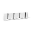 thumbnail image 2 of WeiLaiKeQi Wall Mounted Coat Rack Decor Hat Rack Hooks for Living Room Entryway Scarves White 4 Hooks, 2 of 9