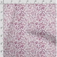 thumbnail image 3 of Soimoi Leaves Print,Cotton Poplin, Sewing Fabric Sold by The Yard 42 Inch Wide,Sewing Craft Quilting/Quilt Making Fabric, Pink, 3 of 5