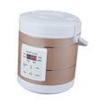 thumbnail image 3 of Olla arrocera eléctrica, máquina de Cocina eléctrica, 12V/24V, 1,6l, aparato eléctrico multifunción para coche, calentador de alimentos para Camping Oro, 3 of 8