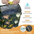 thumbnail image 2 of Hawaiian Insulated Cooler Backpack 20L - Tropical Leaf Design, Leakproof & Lightweight for Beach, Camping, Picnics, 2 of 6