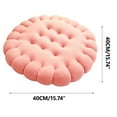 thumbnail image 3 of Chair Cushion, Balcony Cushion, Round Thickened Soft Velvet Throw Pillow, Skin-Friendly Cotton Liner, Comfortable Decorative Seat Pad for Bedroom Sofa Couch Floor, 40x40x8cm, 3 of 5