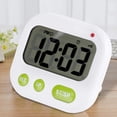 thumbnail image 5 of Reloj despertador digital con alarma dual, temporizador electrónico, pantalla LCD, música, vibración, luz de fondo y luz nocturna, 5 of 5