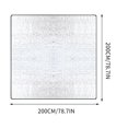 thumbnail image 3 of Camping Mat, Foam Sleeping Pad, Camping Floor Mat Insulating Foil Mat Sleeping Tent Pad Thermal Mattress Mat Pad Waterproof Aluminum Camping Mat Reflecting Heat, 3 of 7
