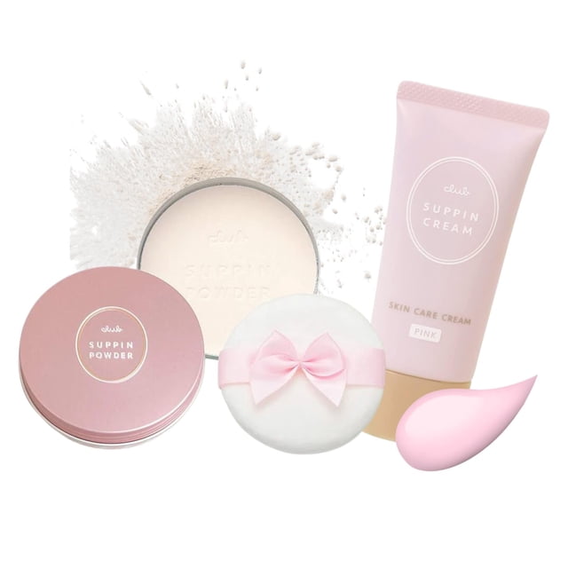Set de maquillaje Club Suppin en polvo fijador translúcido y crema BB