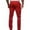 1#Red, variant on Chinos Trousers Men Regular Fit Summer Chino Trousers Straight Leg Flat Front Casual Pants Solid Colour Comfy Bottoms with Pockets Lightweight Mens Daily Wear S-4XL