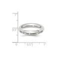 thumbnail image 2 of Solid 925 Sterling Silver 4mm Comfort Fit Wedding Band - Size 8.5, 2 of 2