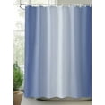 thumbnail image 2 of Ombre Shower Curtain, Navy Blue Gradient Waterproof Shower Curtain Set with 12 Hooks Lightweight Washable Fabric Shower Curtains for Bathroom 72x84 Inches, 2 of 6