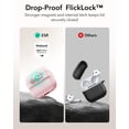 thumbnail image 4 of Funda para AirPods 4 ESR HaloLock Pulse Series a prueba de caídas, color rosa, 4 of 9