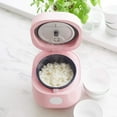 thumbnail image 5 of GreenLife 4 Cups Cooked, 2 Cups Uncooked Rice & Beans Cooker, Pink, 5 of 7