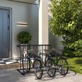 thumbnail image 2 of Soozier Single-Sided Bike Rack Stand with 3-Bike Capacity, Black, 2 of 10