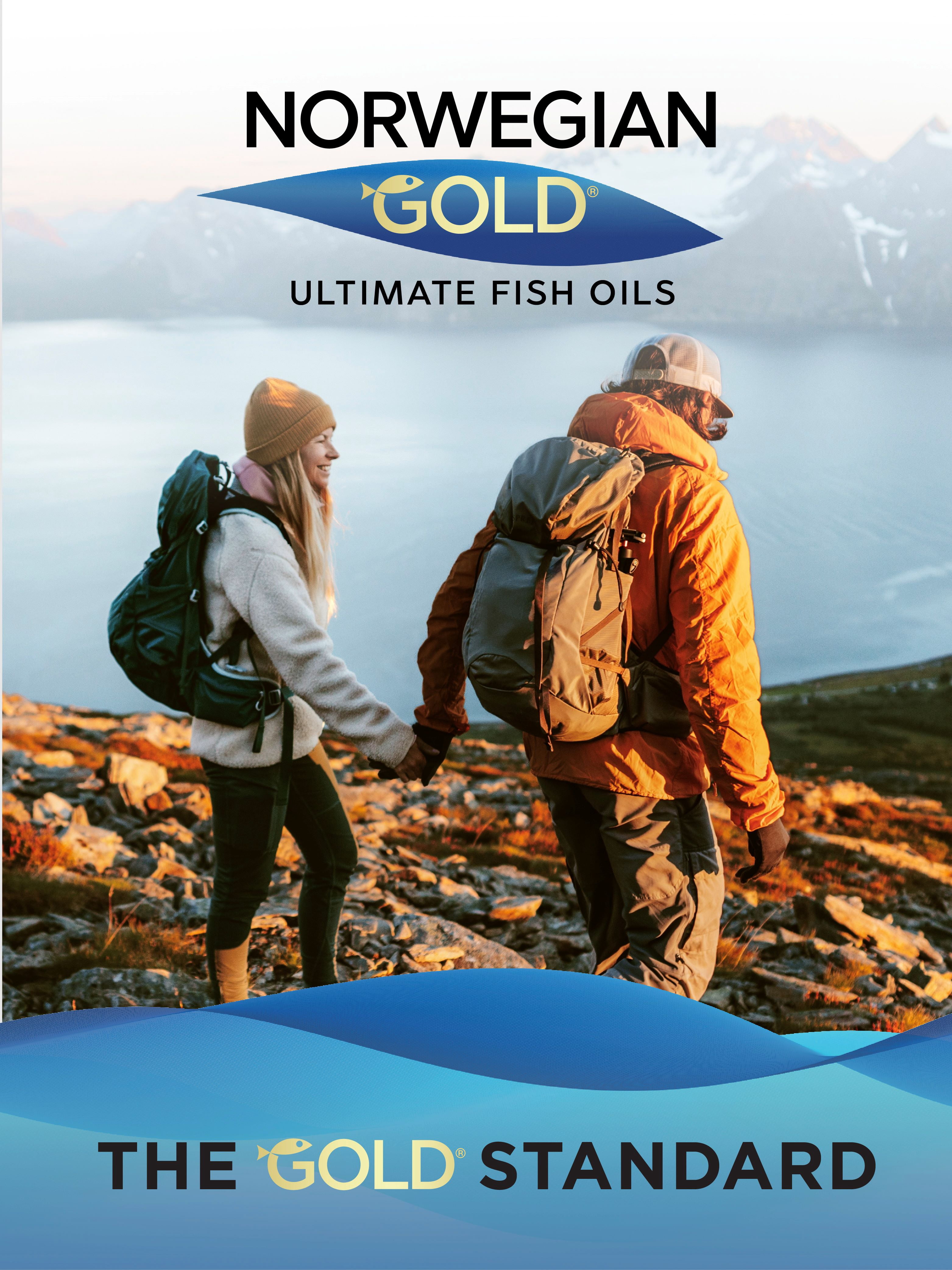 Norwegian Gold Critical Omega-3 Fish Oil | 60 Fish Gelatin Softgels | by Renew Life