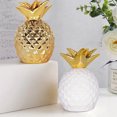 thumbnail image 2 of KAKOWELY Hucha de cerámica con forma de piña para fiestas, ideal como hucha decorativa con forma de fruta., 2 of 5