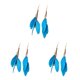 thumbnail image 2 of Jumpingount 2 uds pendientes cadena pendiente Retro pantalla ocio joyería Navidad Halloween Acción de Gracias regalos moda elegante azul Type1 NO1, 2 of 6