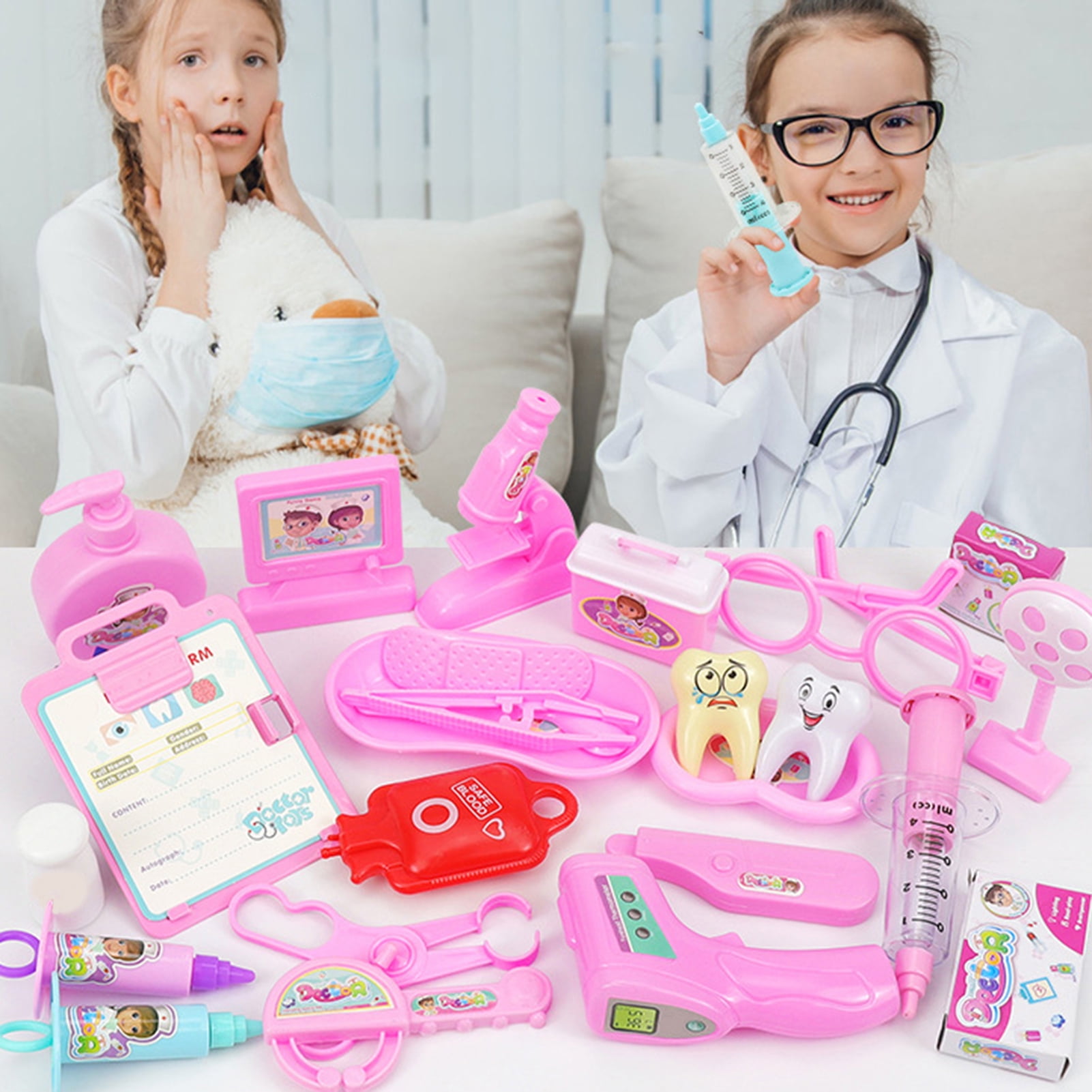 Kids Children Pretend Play Nurse Doctor Stethoscope Mini Medical Toy Random