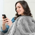 thumbnail image 6 of Deago Fall Throw Blanket for Couch - Cozy Soft Lightweight Fuzzy Blankets for Women Portable Fleece Throw Blankets for Bed Couch Sofa, 39"x59", Khaki, 6 of 9