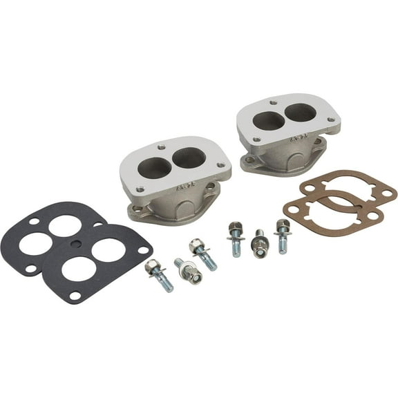 GM '63-75 L6 2-Bolt to Stromberg 3-Bolt Two Carb Adapter Kit