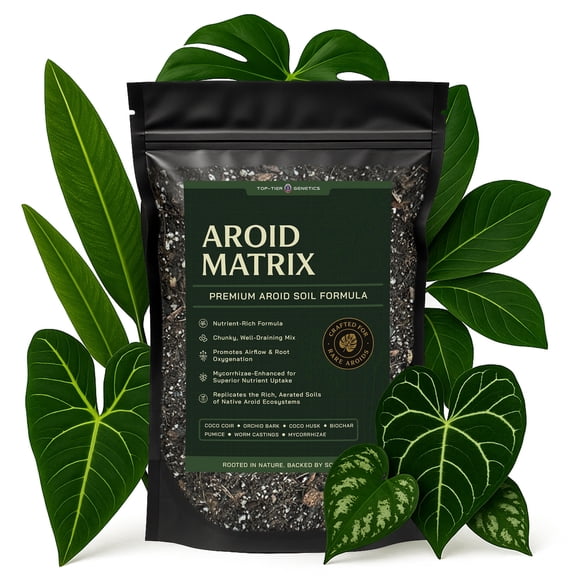 AROID Potting Mix/Premium Soil for Monstera, Philodendron, Alocasia, Anthurium – Chunky, Optimally Aerated Soil – Organic & Ready to Use – Supercharges Root and Foliage Growth (8 QTS)