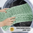 thumbnail image 5 of HAKUNA Upgrade Extra Large Sage Bathroom Rug Set 2 Pieces 24"x17"+48"x20" Ultra Soft, Thick Absorbent Bath Mats, Non Slip Chenille Toilet Mat for Bathroom, Bedroom, Kitchen, 5 of 7