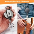 thumbnail image 2 of Baohd Flexible Stretchable Keyring Rope For Customizable Key Storage And Can Also Be 6771 black, 2 of 6