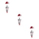 thumbnail image 1 of Injueey Adornos navideños Muñecas colgantes Suministros de decoración Decorativos Gris Gris 3piezas, 1 of 6