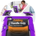 thumbnail image 2 of Case for iPad Pro 11 inch M4 2024/ M5 2025, 360 Rotating Stand Handle Shoulder Strap Heavy Duty Shockproof Cover, Purple, 2 of 7