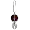 thumbnail image 1 of Universe Alien Symbol Totem Pattern Silver Wing Car Pendant Decoration, 1 of 4