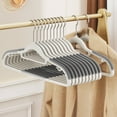 thumbnail image 2 of 10-Pack Non-Slip 360° Swivel Hook Clothes Hangers | Space-Saving Plastic Durable Hangers with Windproof Hooks (Gray/Blue 1.54lb)​, 2 of 9