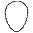 thumbnail image 3 of Primal Gold 14 Karat White Gold 7-8mm Round Black Saltwater Akoya Cultured Pearl Necklace, 3 of 3