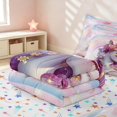 thumbnail image 5 of Erosebridal Cute Unicorn Zipper Twin Comforter Sets with Fitted Sheet and 2 Pillowcases for Girls, Watercolor Hearts Rainbow Zipper Bedding Set, Colorful Stars Reversible, 5 of 7