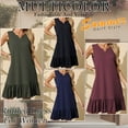 thumbnail image 4 of Anyshow Women's Ruffle Hem Dresses Summer Casual Loose Sleeveless Beach Tank Sundress 2025, 4 of 9